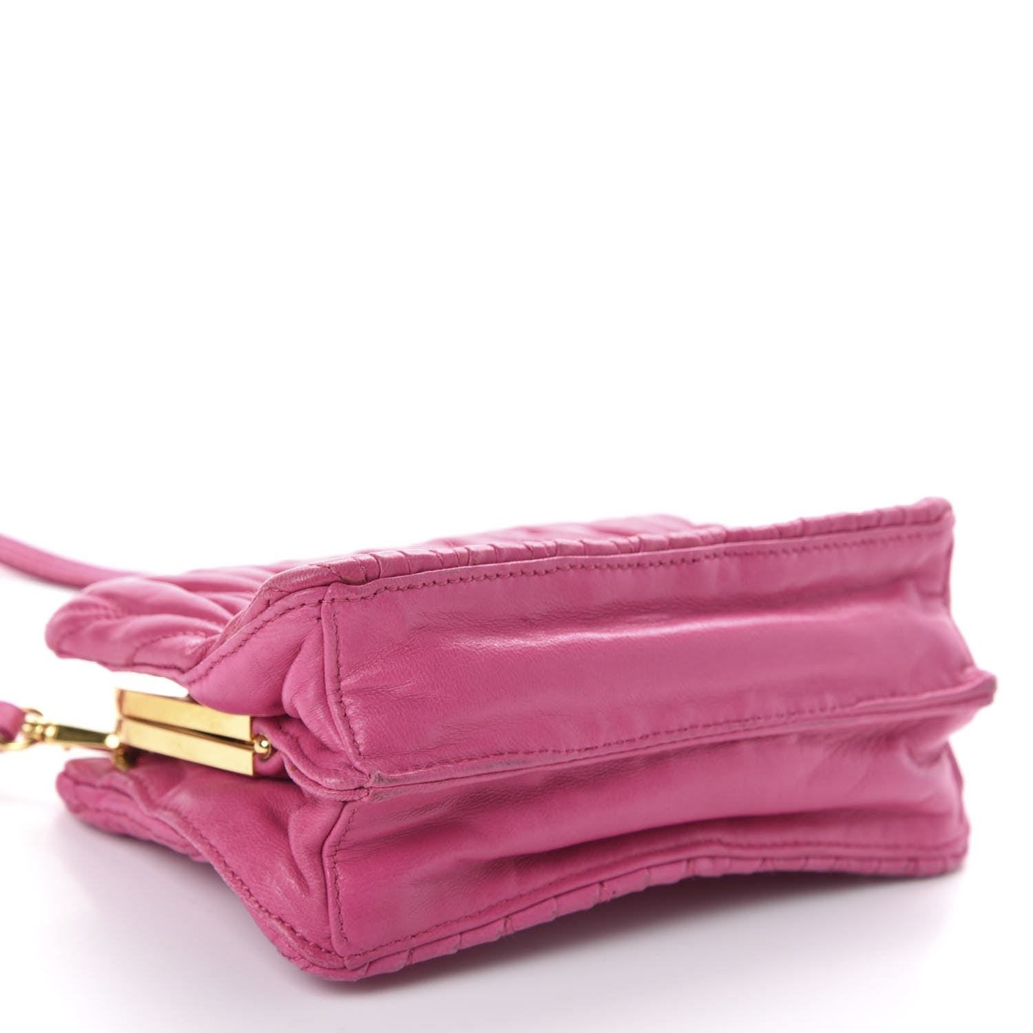 Miu Miu Matelasse Lux Mini Crossbody Tote Peonia 5 of 10