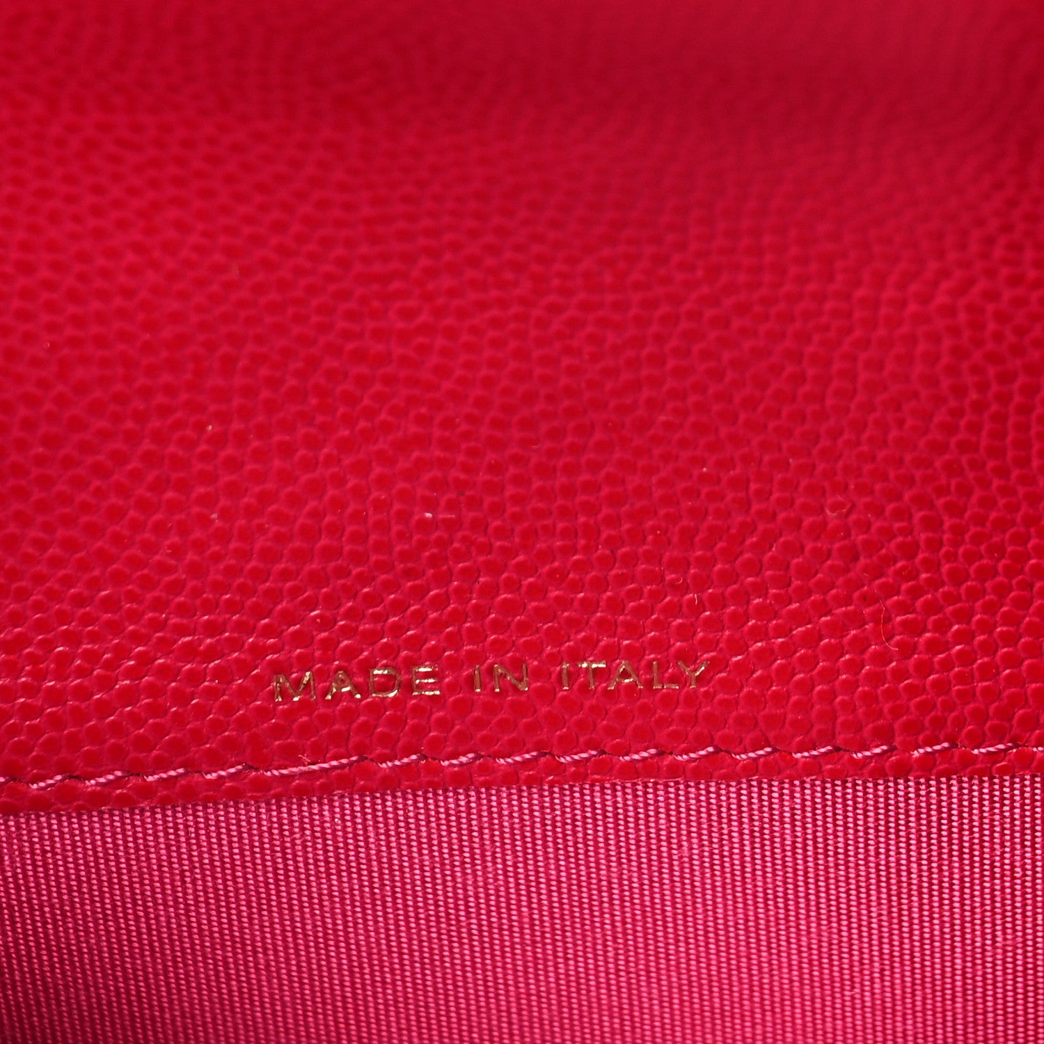 Chanel Caviar Camellia Embossed Flap Wallet Fuschia 7 of 10