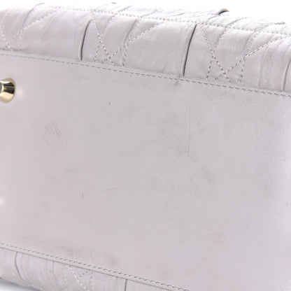 Christian Dior Gaufre Lambskin Cannage Delices Tote Grey 10 of 11