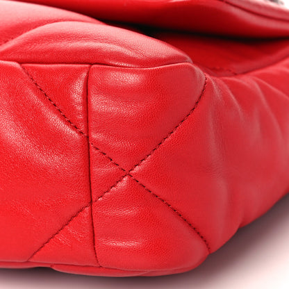 Chanel Goatskin Quilted Medium Chanel 19 Flap Red 8 of 10