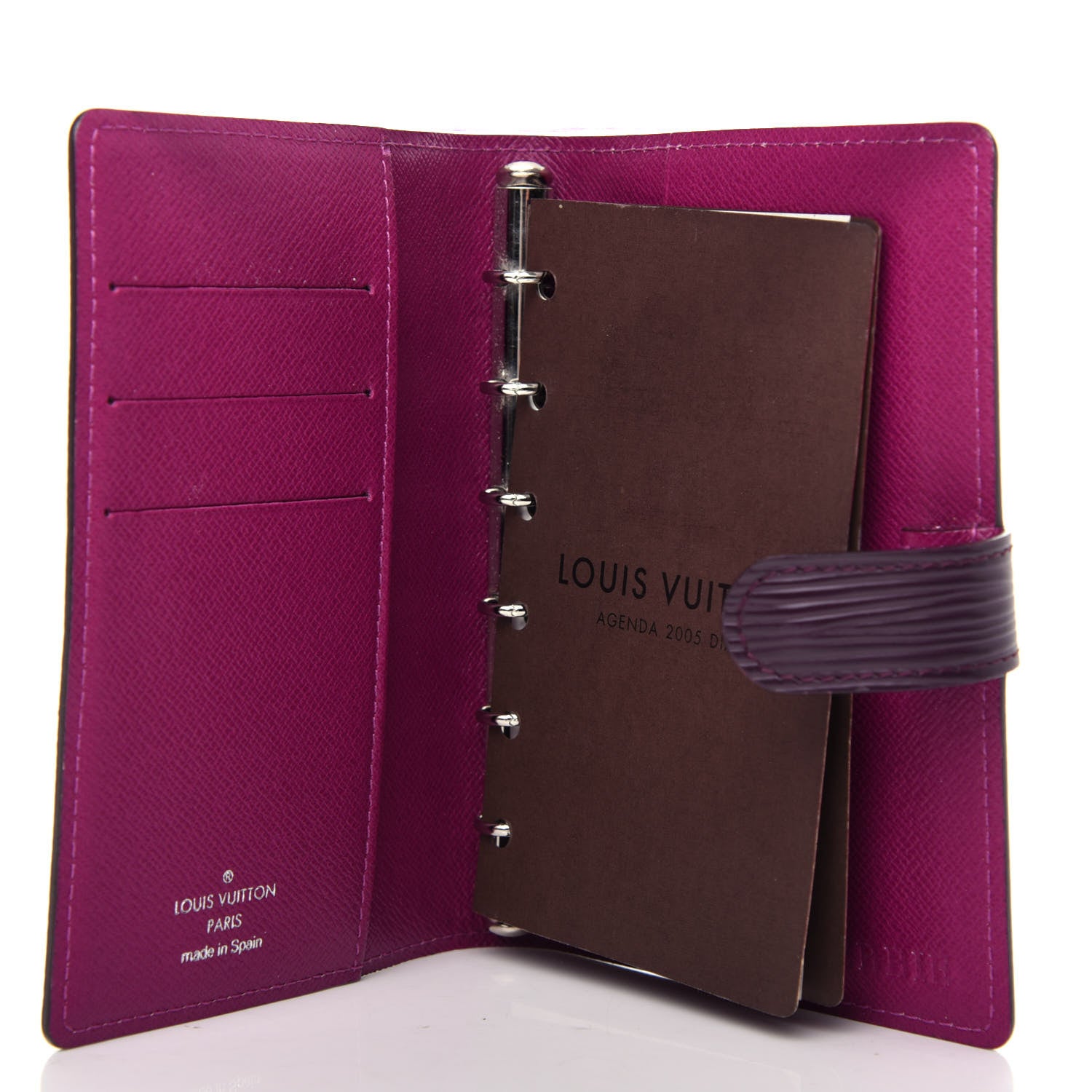 Louis Vuitton Epi Small Ring Agenda Cover Cassis 5 of 8