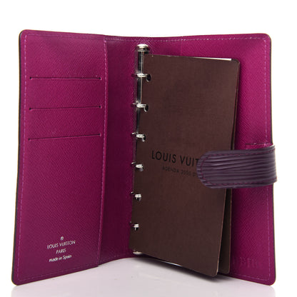 Louis Vuitton Epi Small Ring Agenda Cover Cassis 5 of 8