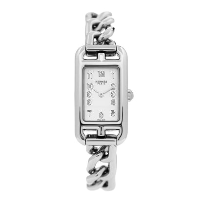 Hermes Stainless Steel 17mm Nantucket Quartz Watch 1 of 5