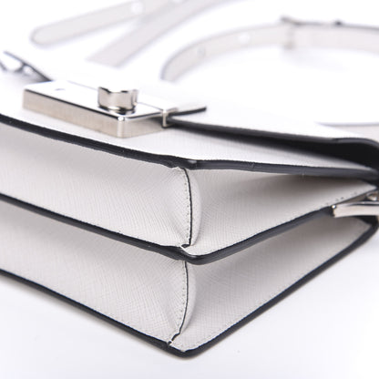 Prada Saffiano Sound Crossbody Bag White 7 of 7
