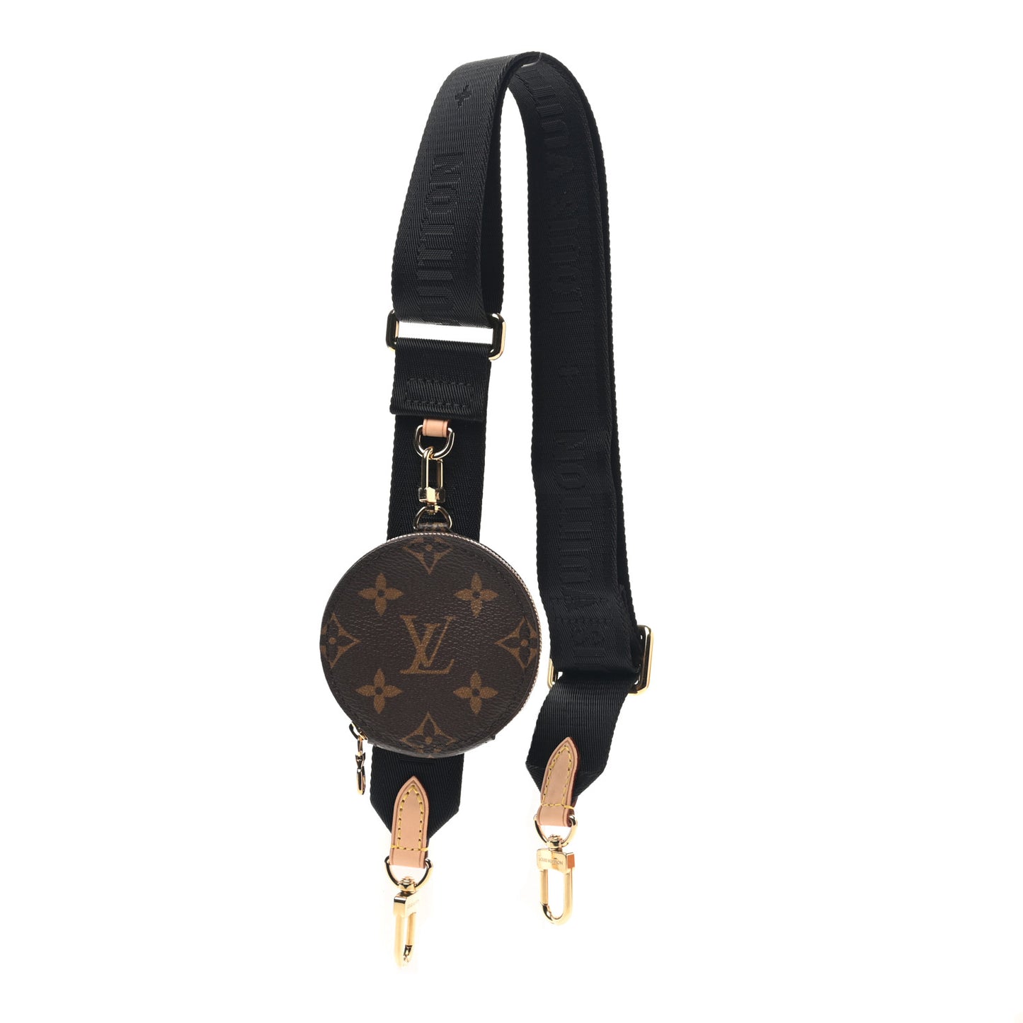 Monogram Multi Pochette Accessories Bandouliere Shoulder Strap Black