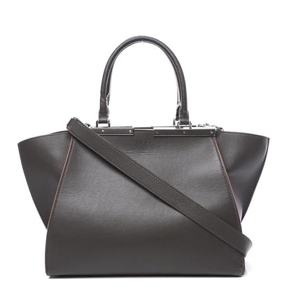 Fendi Vitello Dolce Century Petite 3Jours Tote Carbone 1 of 13