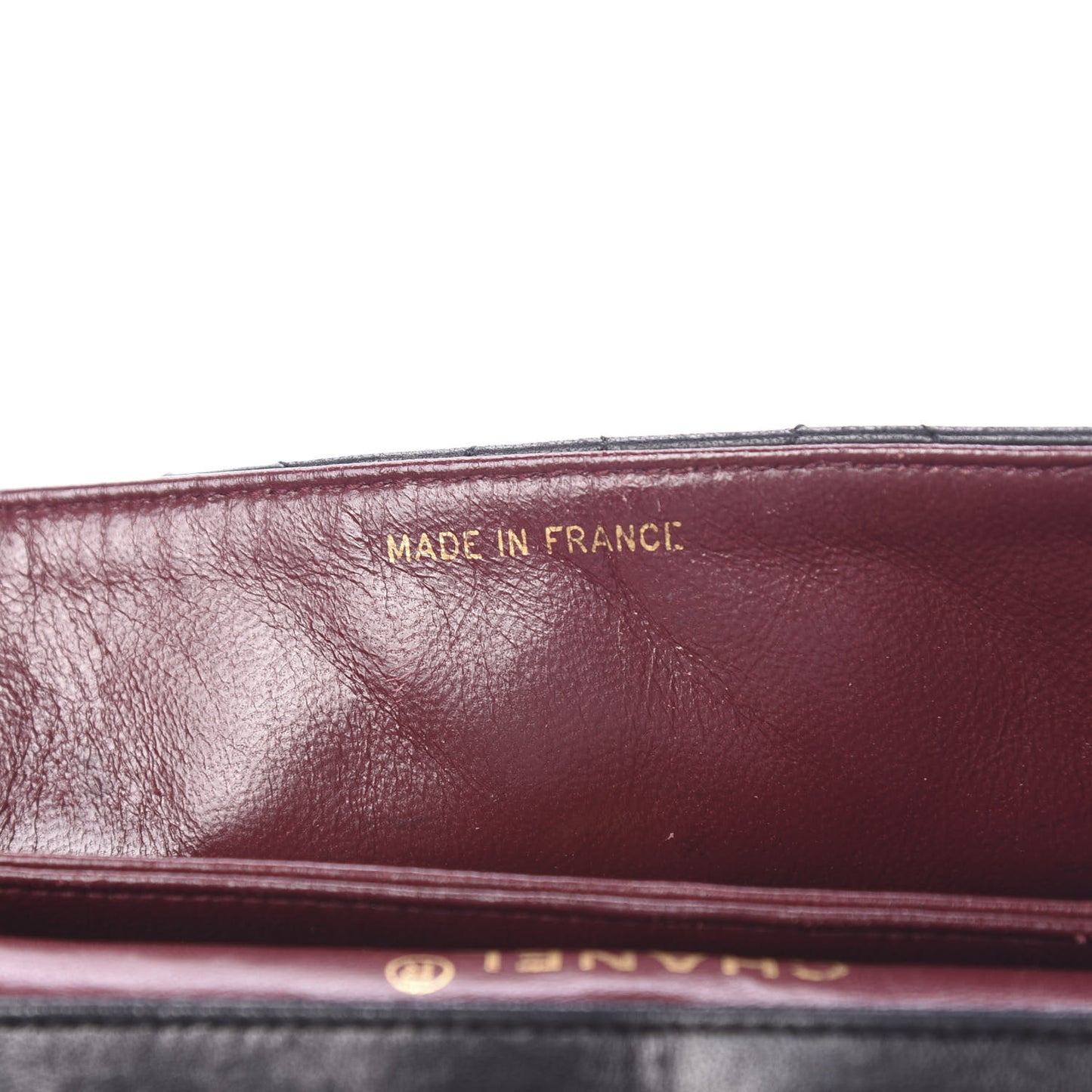 Lambskin Quilted Medium Single Flap Black