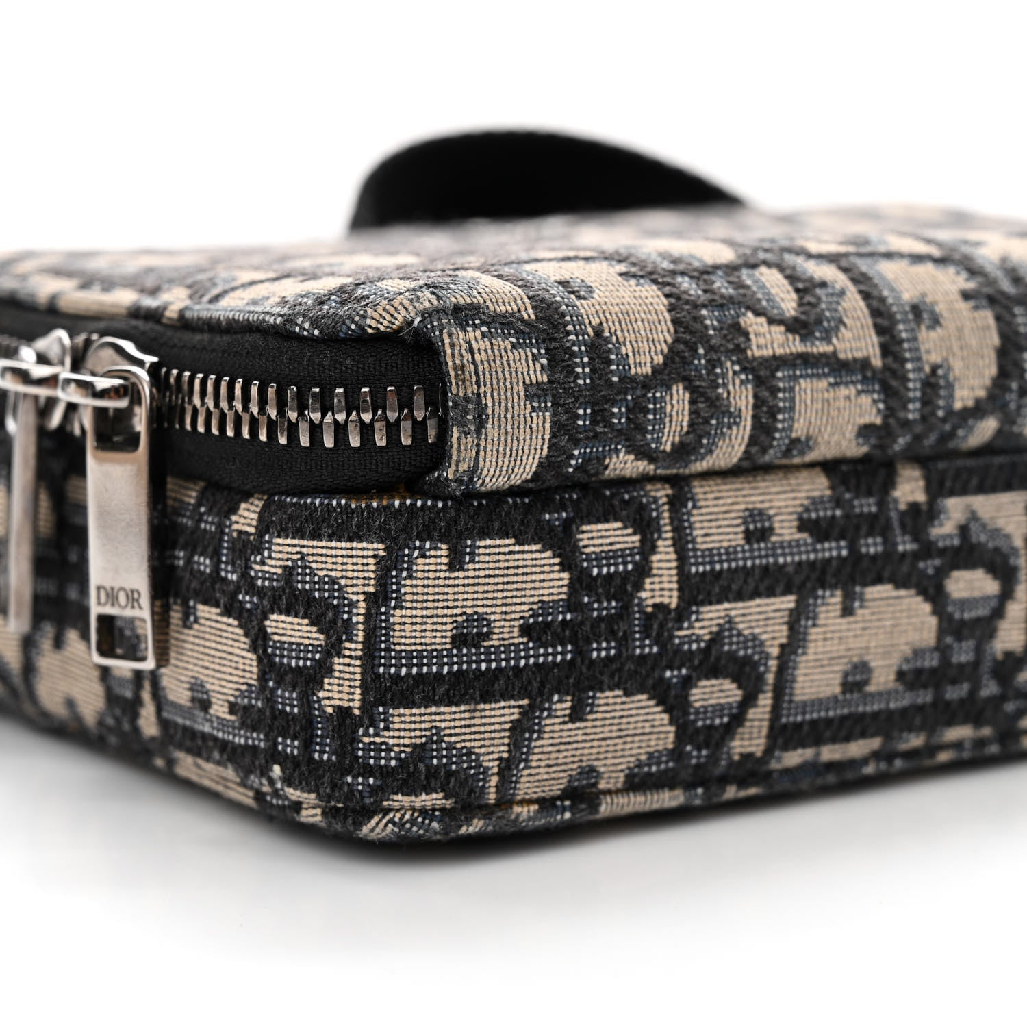 Christian Dior Oblique Pouch Beige Black 11 of 12