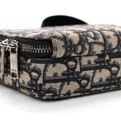 Christian Dior Oblique Pouch Beige Black 11 of 12