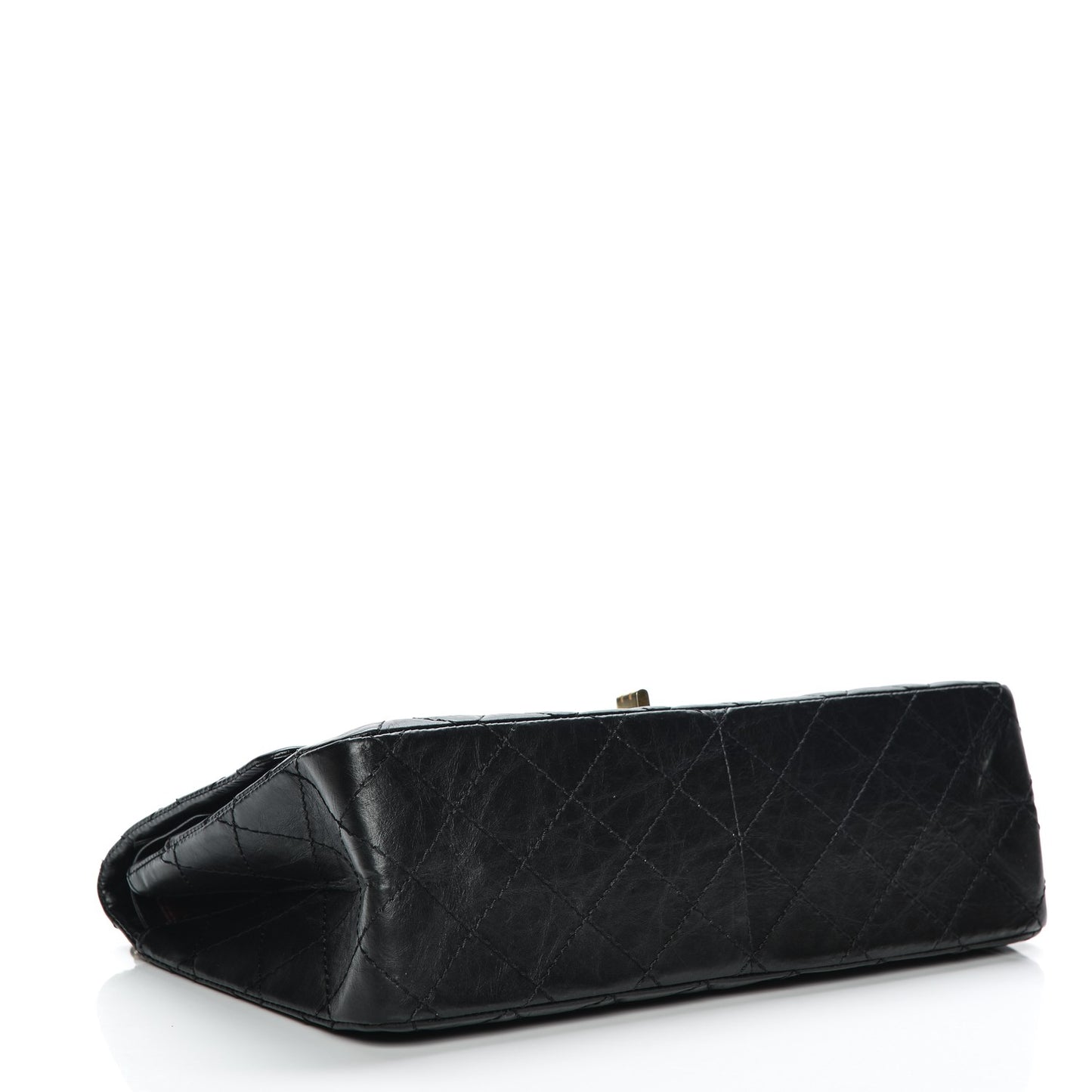 Aged Calfskin Quilted 2.55 Reissue 226 Flap Black