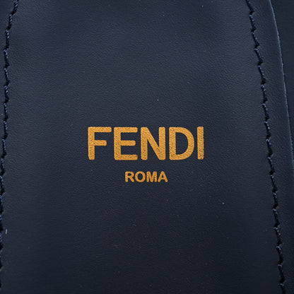 Fendi Woven Fabric FF Fendi Feel Mules 37 Grigio Blue Midnight Blue 7 of 10
