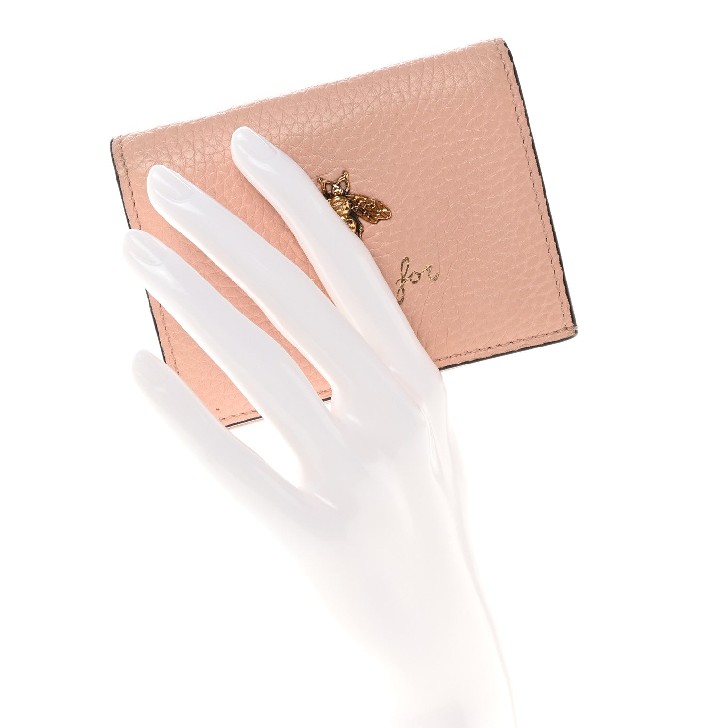 Gucci Cellarius Calfskin Blind for Love Card Case Wallet Perfect Pink 2 of 27