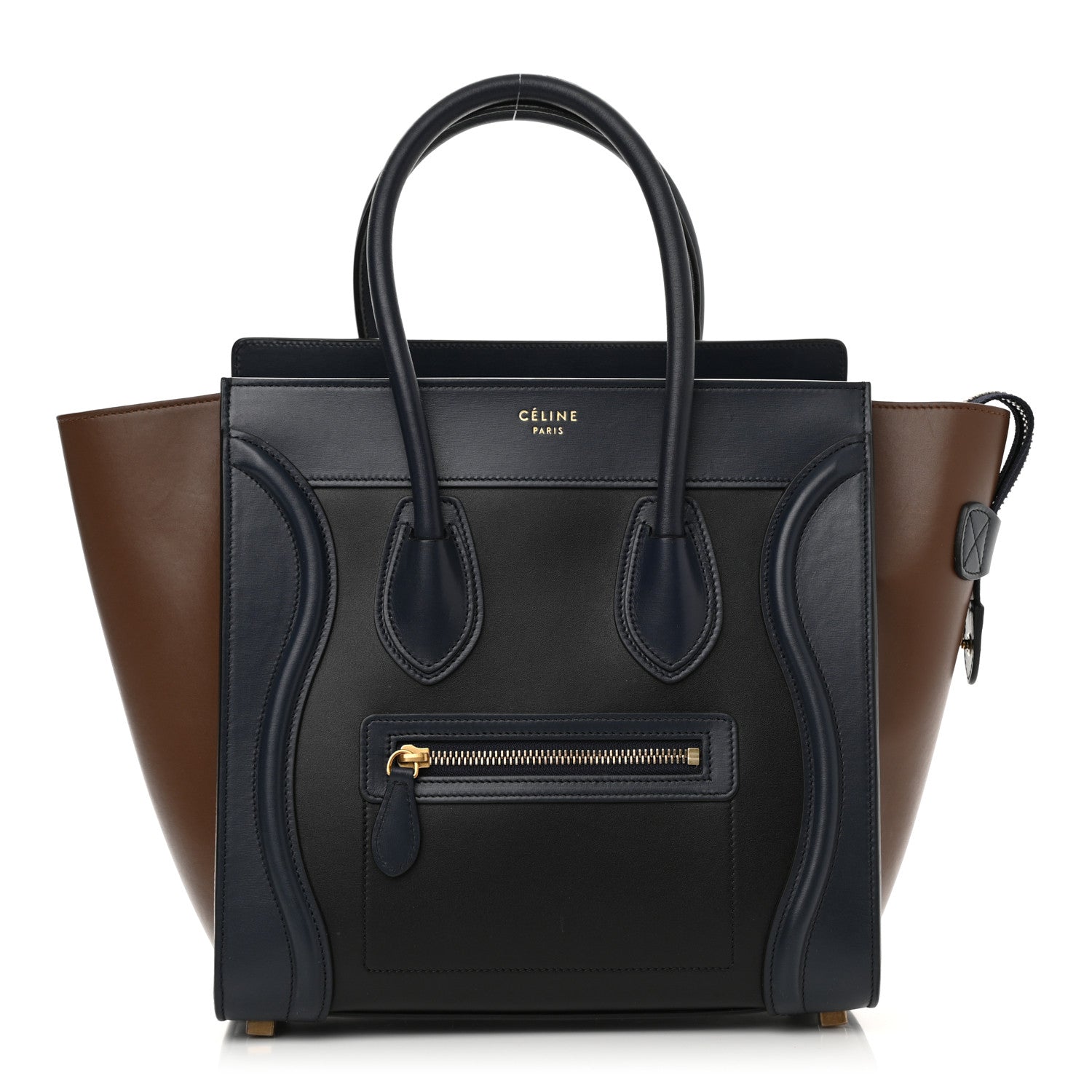 Celine Smooth Calfskin Micro Tri-Color Luggage Black 1 of 7