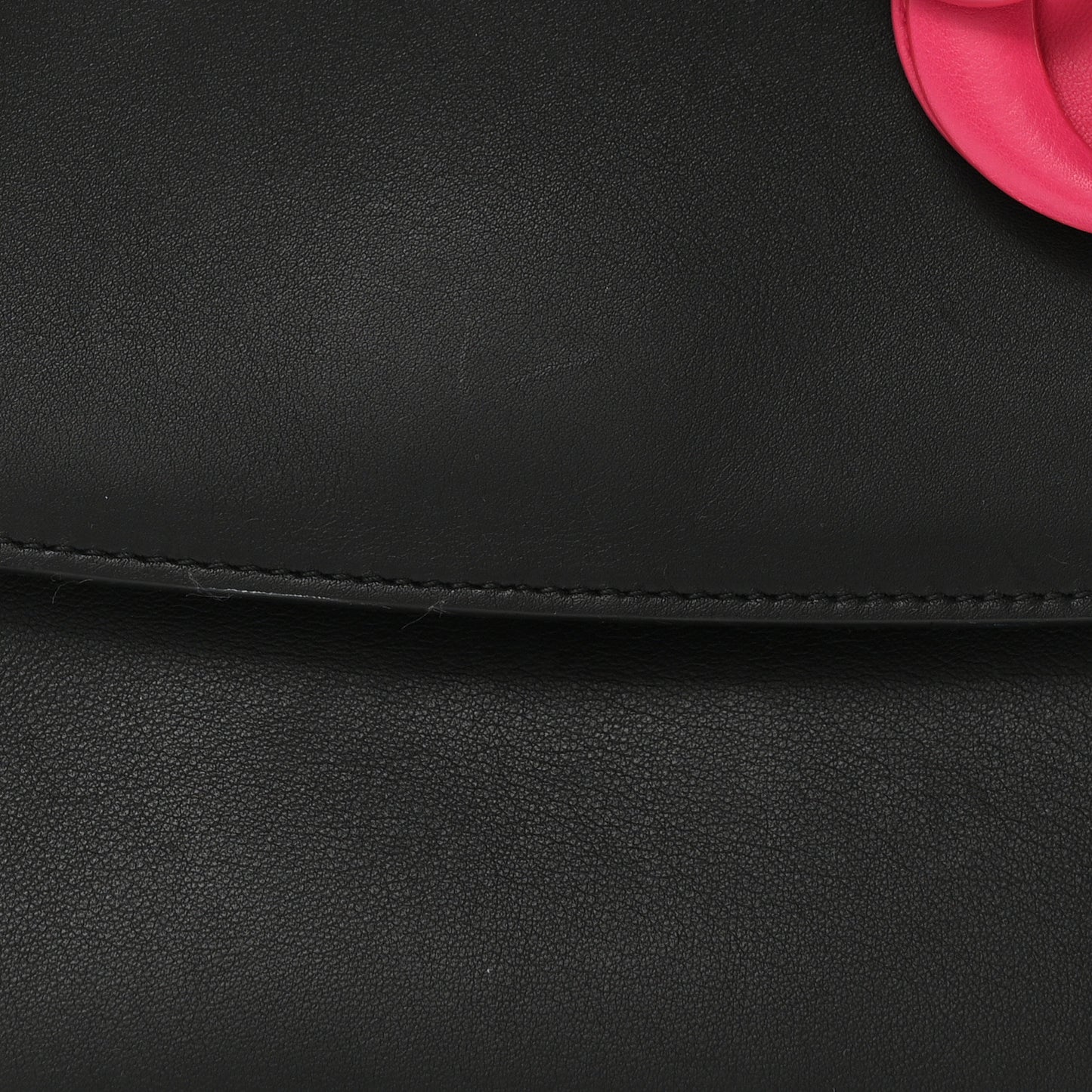 Smooth Calfskin Small Bi-Color Be Dior Flap Black Pink