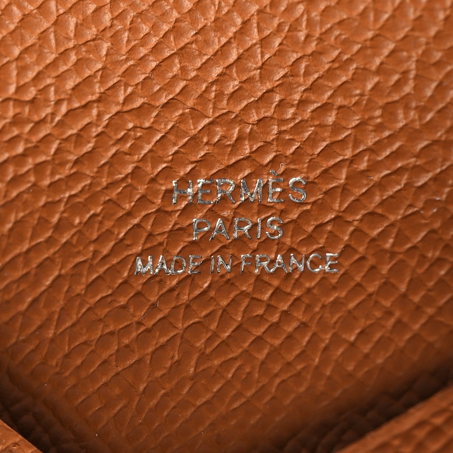 Hermes Epsom Calvi Card Case Gold 8 of 12