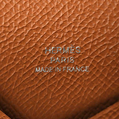Hermes Epsom Calvi Card Case Gold 8 of 12