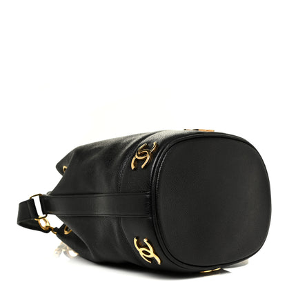 Chanel Caviar CC Drawstring Shoulder Bag Black 5 of 18