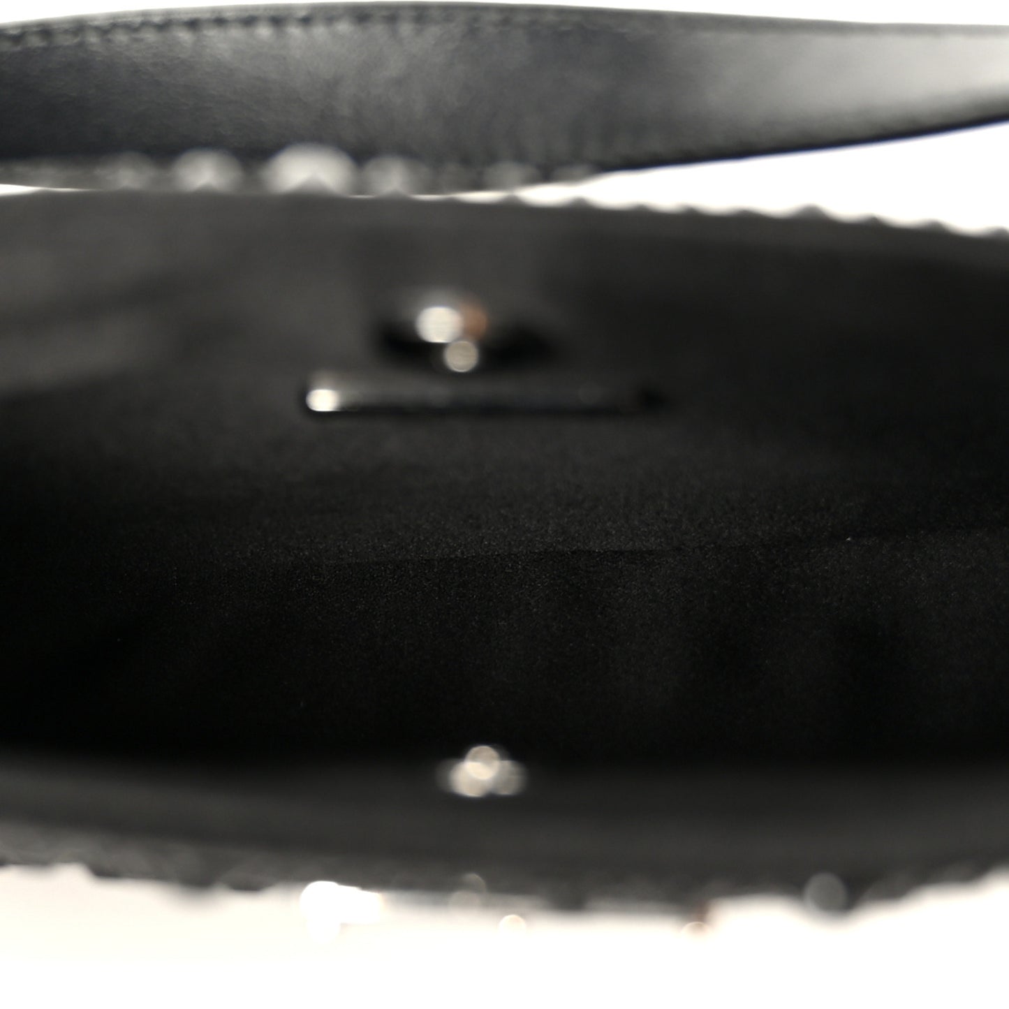 Satin Crystal Cleo Adjustable Strap Shoulder Bag Black