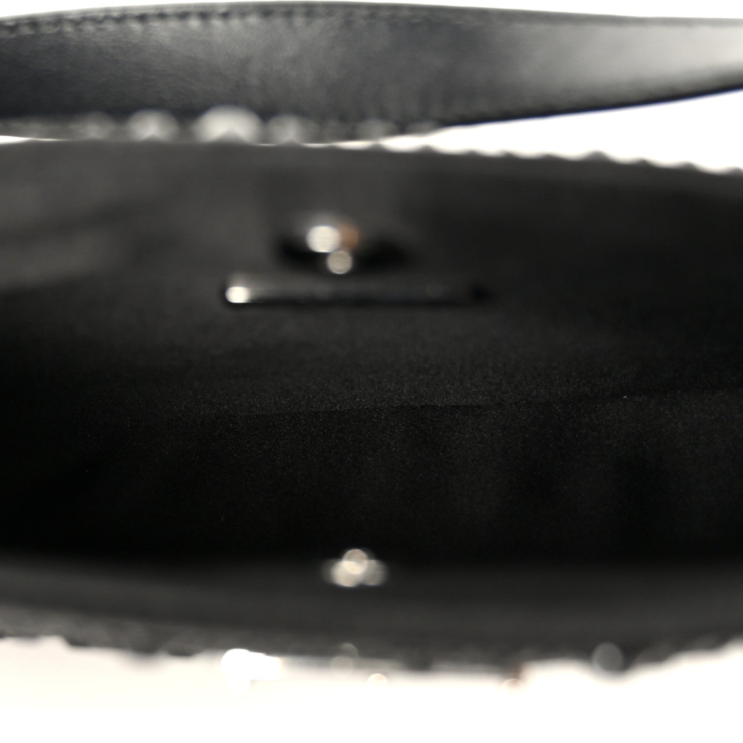 Prada Satin Crystal Cleo Adjustable Strap Shoulder Bag Black 5 of 10