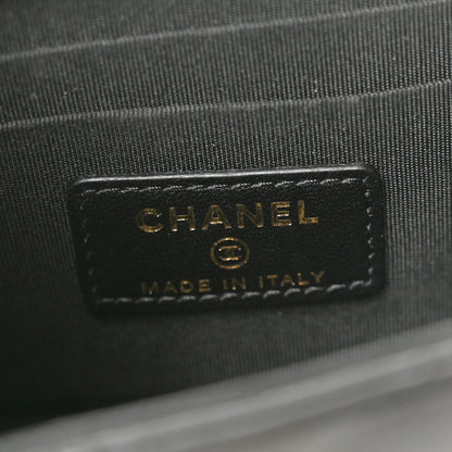 Chanel Lambskin Quilted Mini Trendy CC Chain Wallet Black 6 of 10