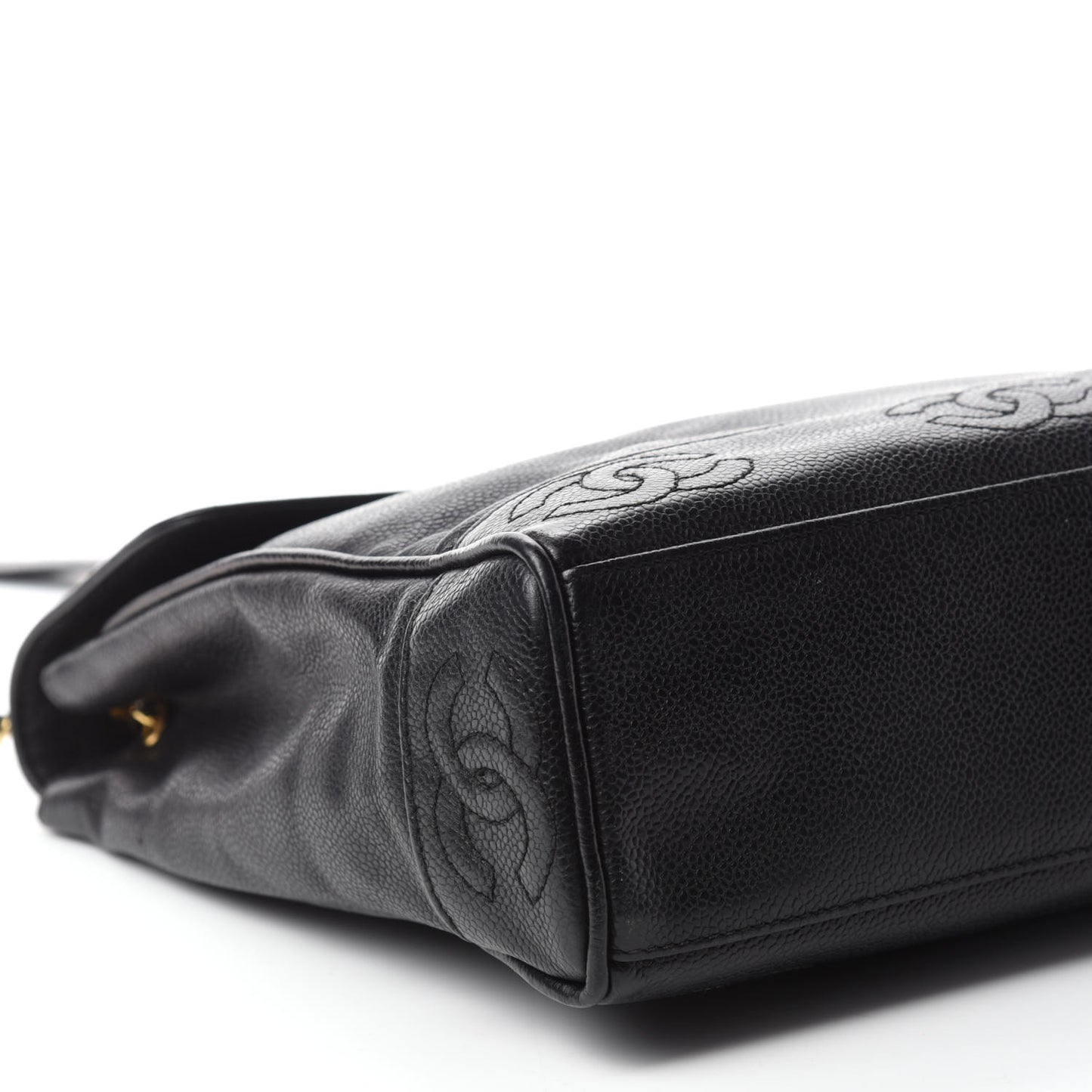 Caviar CC Shoulder Bag Black