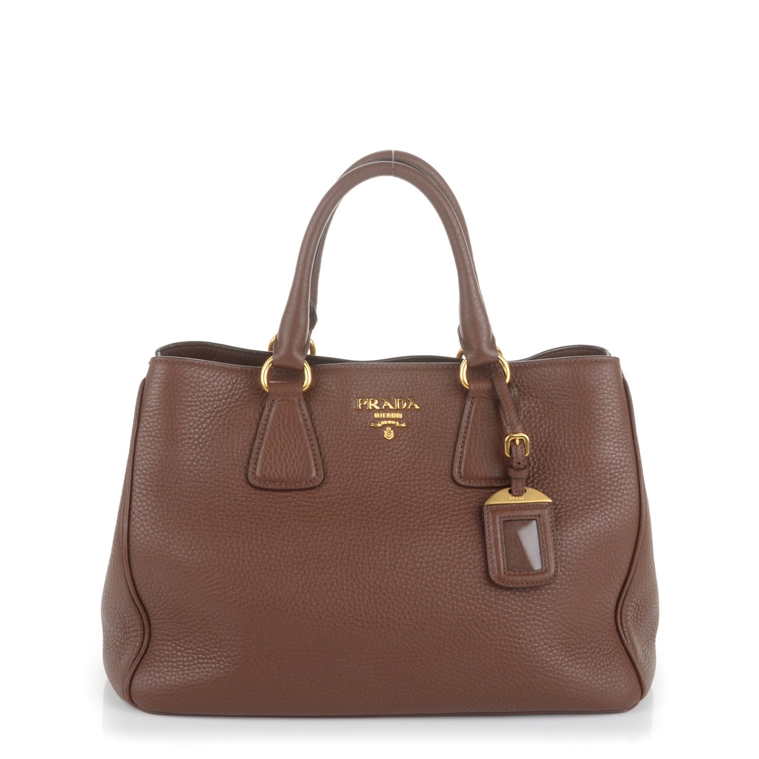 Prada Vitello Daino Tote Palissandro 1 of 9