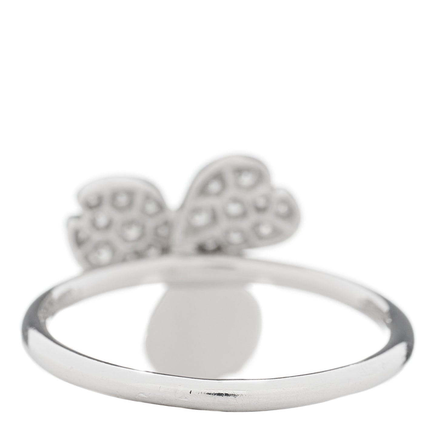 Platinum Diamond Paper Flowers Ring 53 6.5