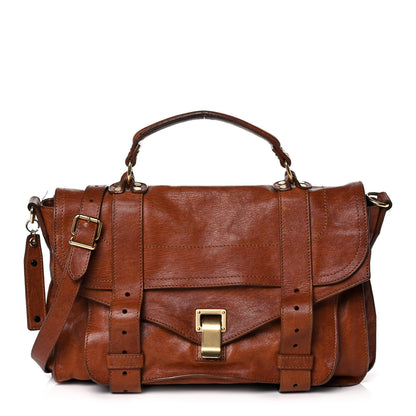Proenza Schouler Lambskin Large PS1 Satchel Saddle 1 of 13