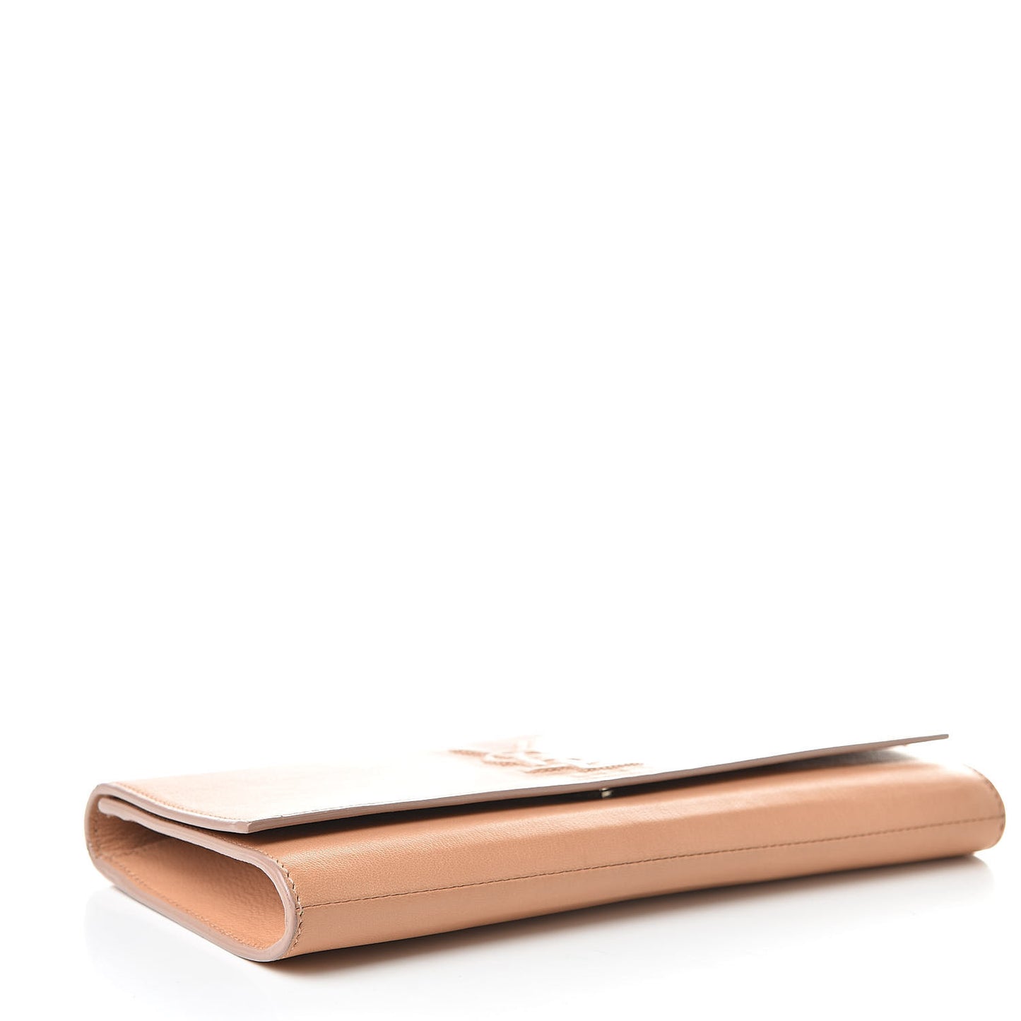 Chevre Small Belle de Jour Clutch Beige