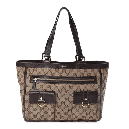 Gucci Monogram Abbey D Ring Tote Dark Brown 1 of 11