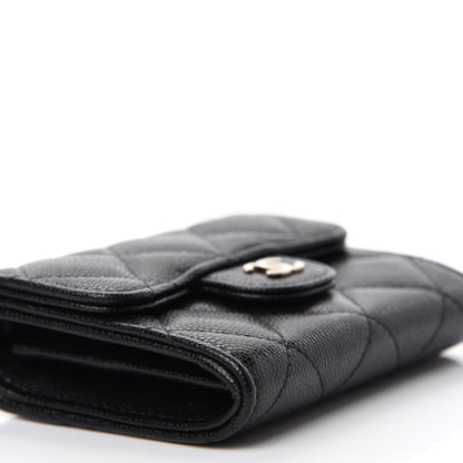 Chanel Caviar Quilted Flap Card Holder On Chain Black 6 of 13