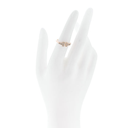Tiffany 18K Rose Gold Diamond T Wire Ring 52 6 2 of 4