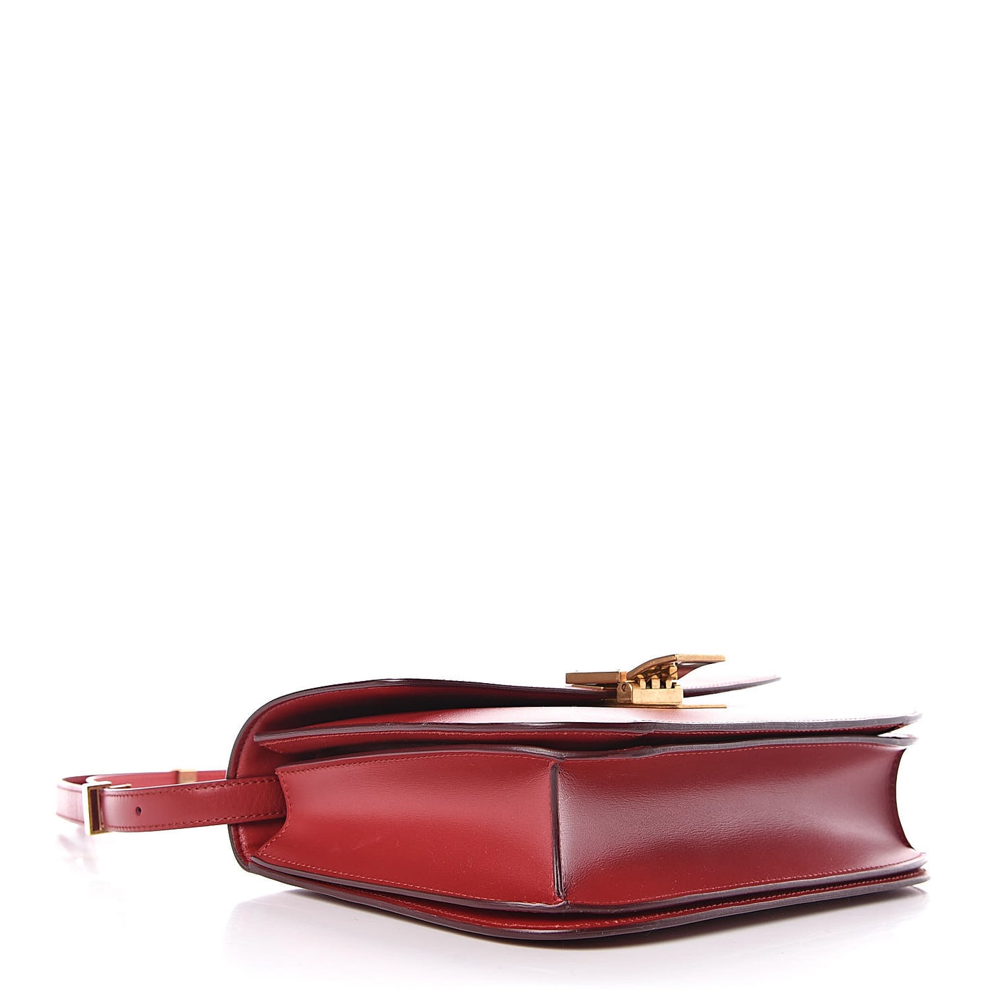 Box Calfskin Medium Classic Box Flap Bag Red