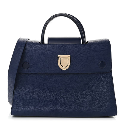 Christian Dior Bullcalf Medium Diorever Flap Navy 1 of 7