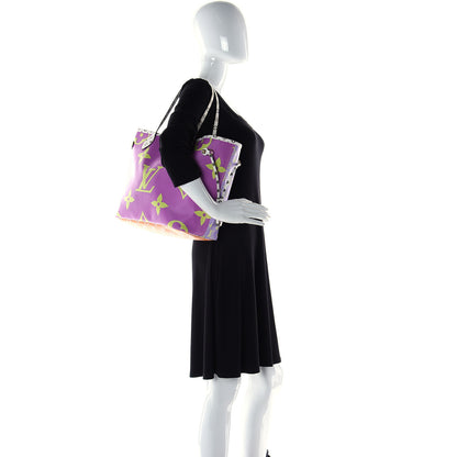 Louis Vuitton Monogram Giant Neverfull MM Pink Lilac 2 of 14