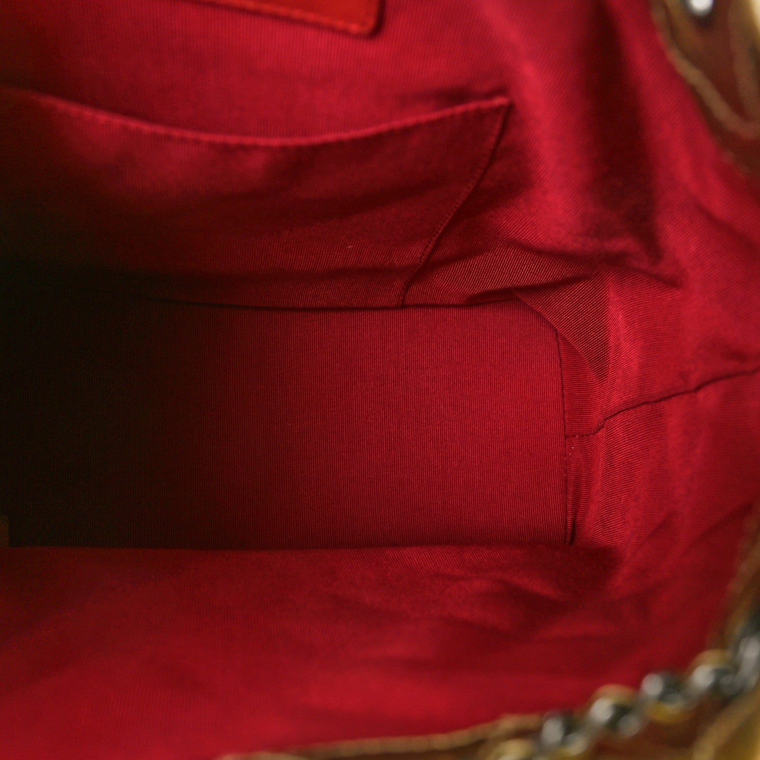 Chanel Metallic Lambskin Small Quilted Gabrielle Backpack Gold 5 of 9