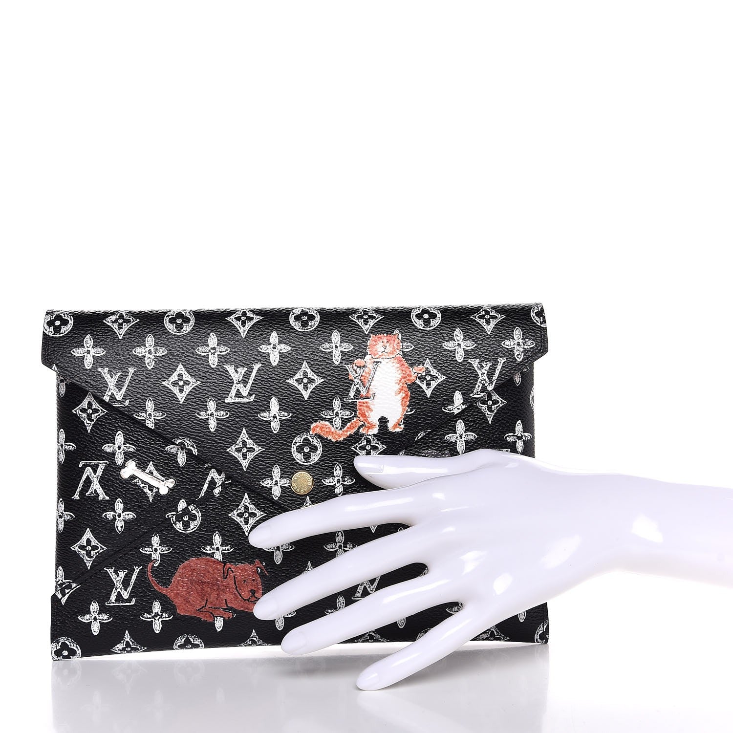 Louis Vuitton Catogram Kirigami Pochette Set Black 2 of 8