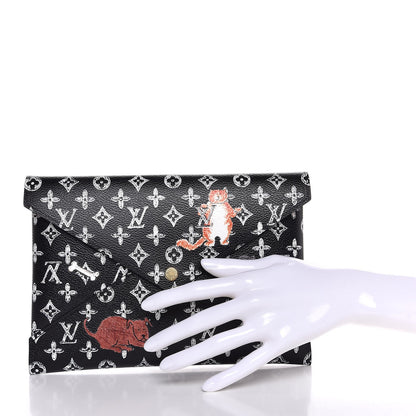 Louis Vuitton Catogram Kirigami Pochette Set Black 2 of 8
