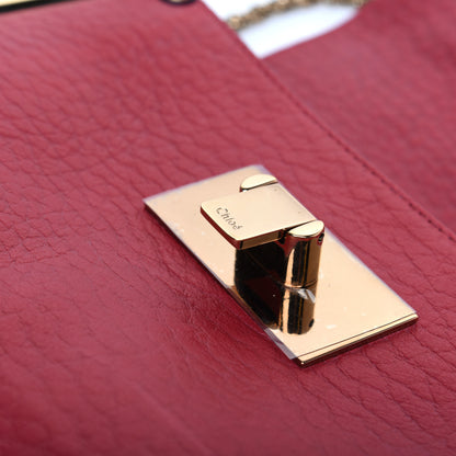 Chloe Grained Calfskin Small Sally Flap Bag Red 15 of 15