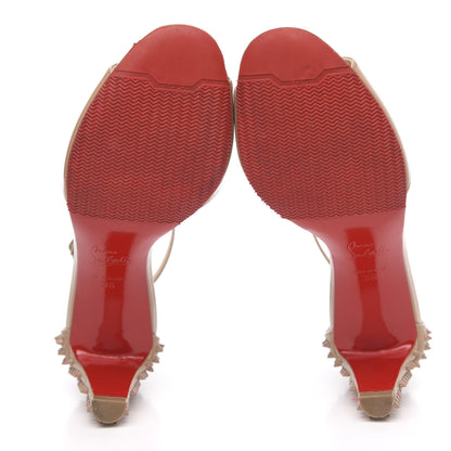 Christian Louboutin Patent Nappa Trezanita 70 Sandals 36 Nude 5 of 9