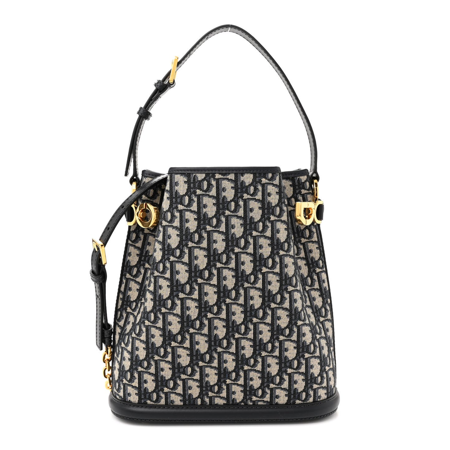Oblique Calfskin Medium C'est Dior Bucket Bag Blue