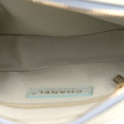 Chanel Goatskin Quilted Waist Bag Green Blue Pink 5 of 13