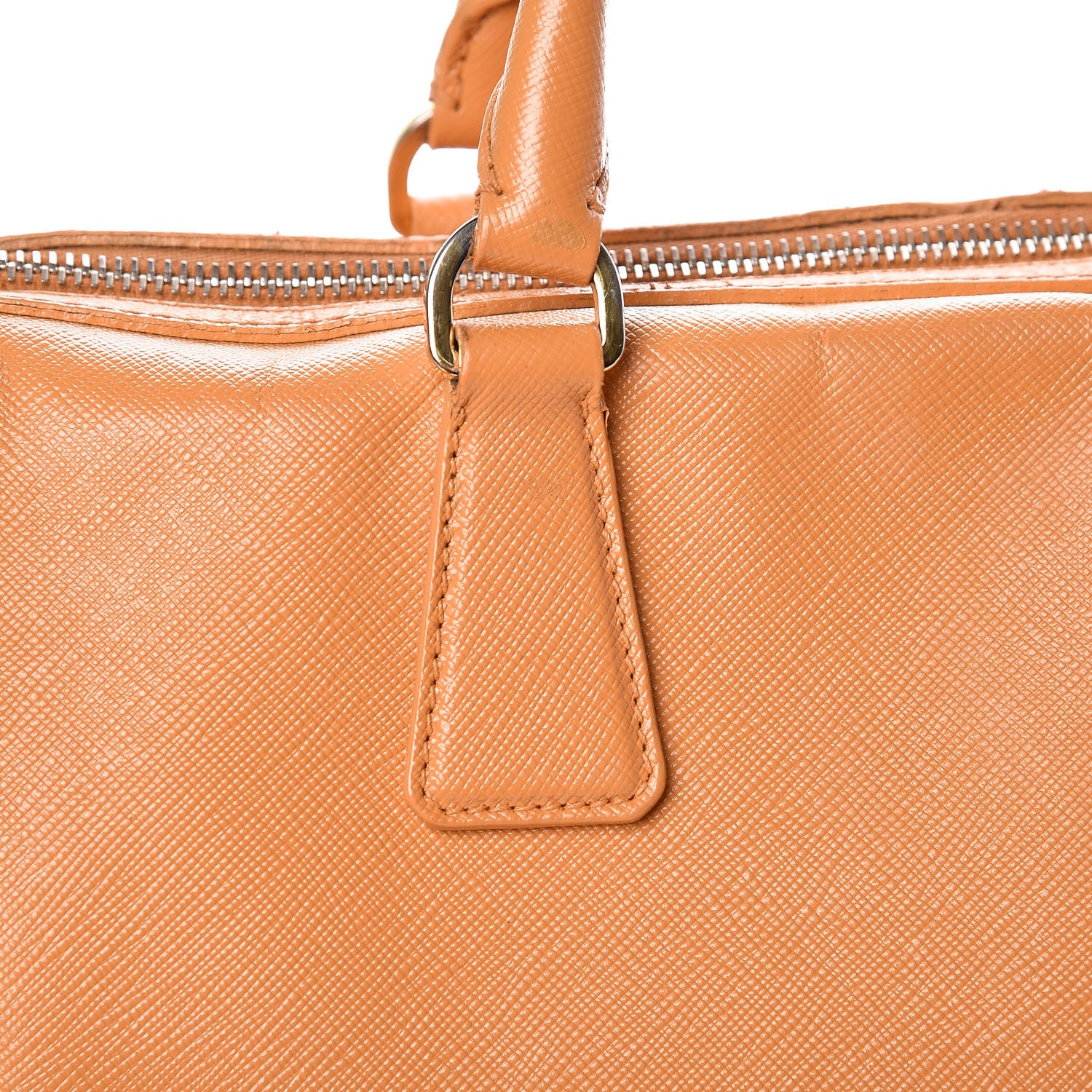 Prada Saffiano Lux Bowler Ocra 15 of 24