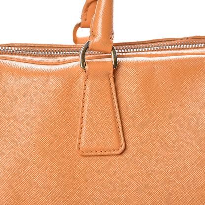 Prada Saffiano Lux Bowler Ocra 15 of 24