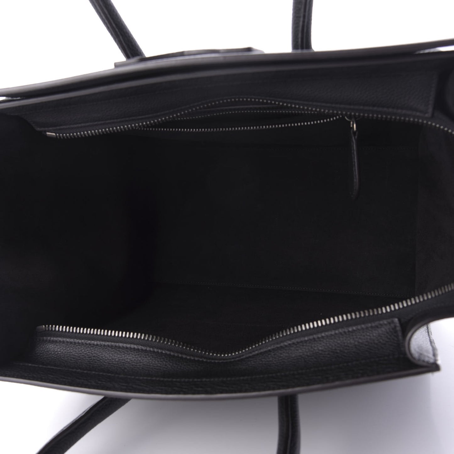 Drummed Calfskin Mini Luggage Black
