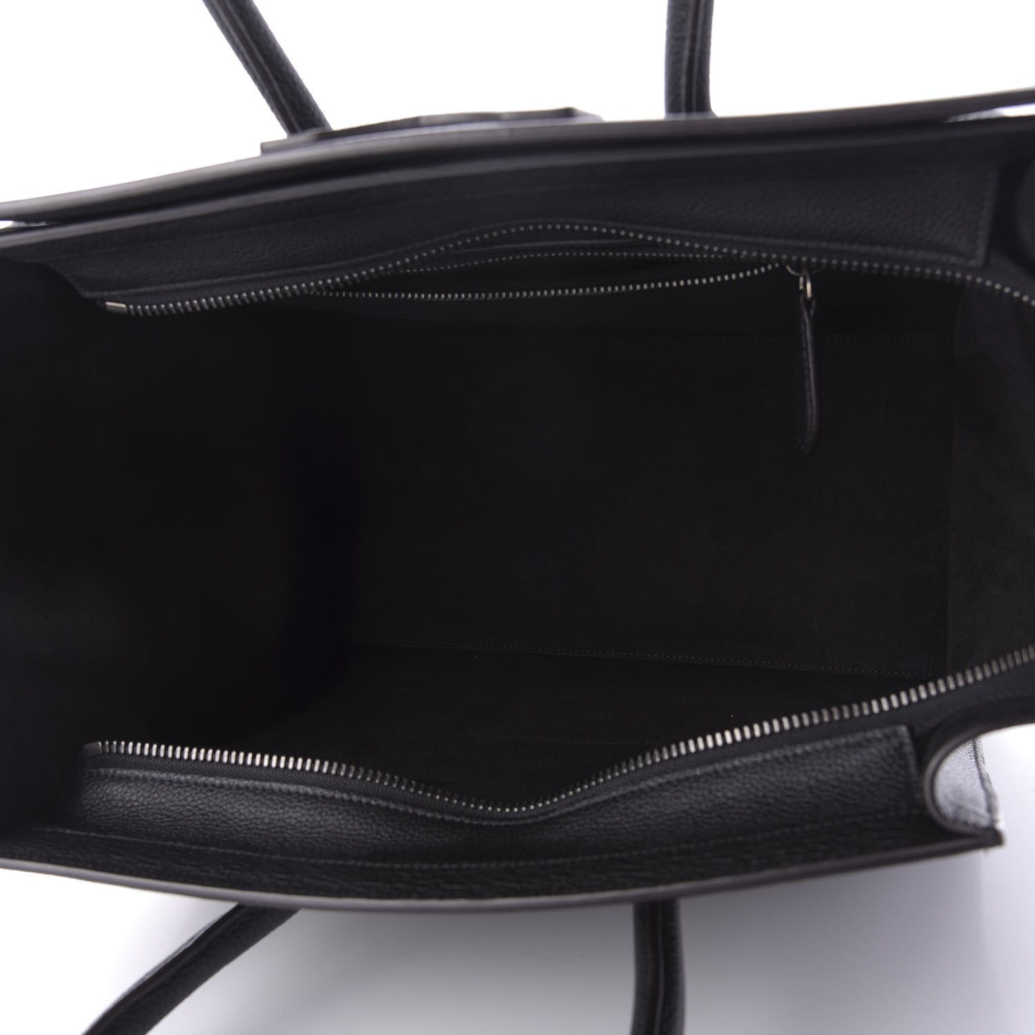 Celine Drummed Calfskin Mini Luggage Black 5 of 10