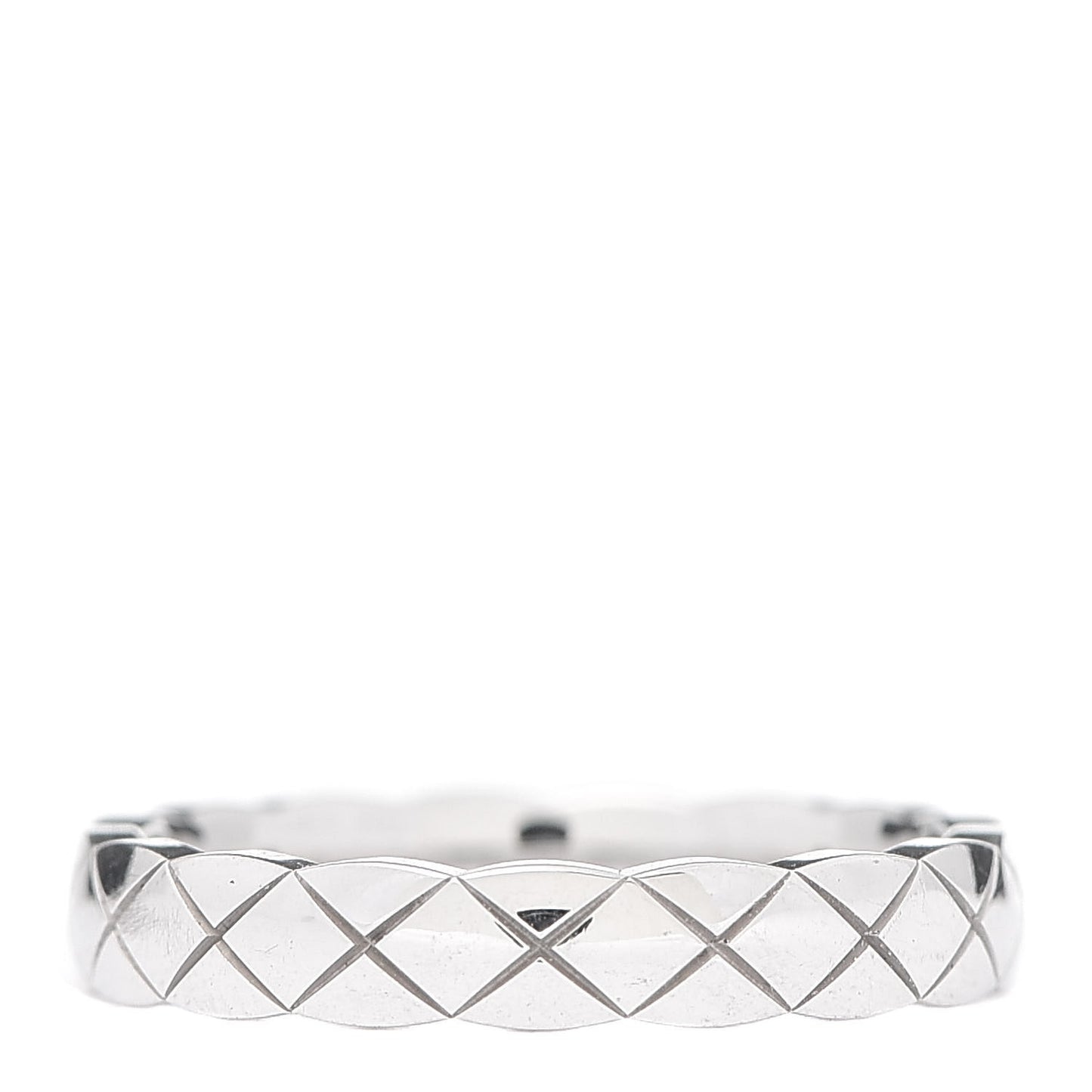 18K White Gold Mini Coco Crush Ring 48 4.5