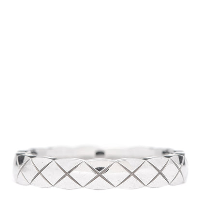 Chanel 18K White Gold Mini Coco Crush Ring 48 4.5 1 of 4