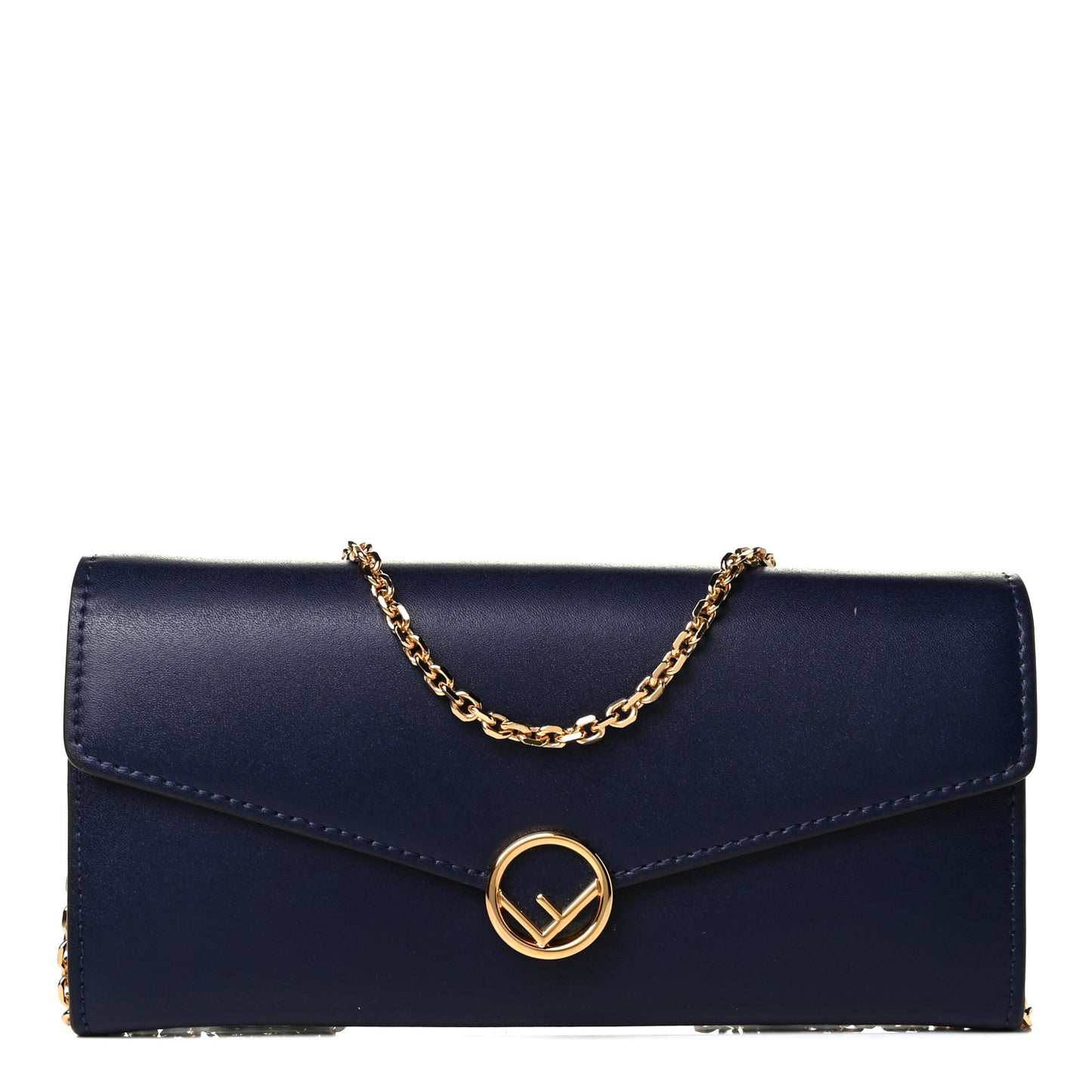 Vitello Liberty Lucido F is Fendi Continental Envelope Wallet On Chain Blueberry