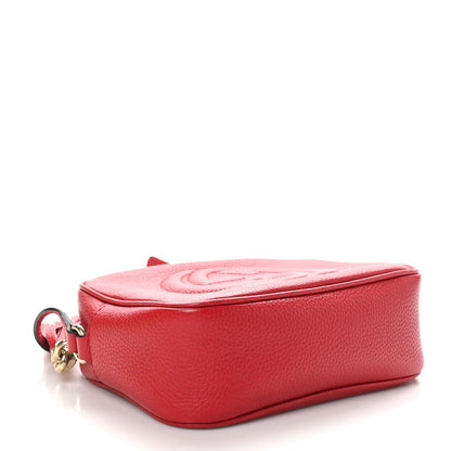 Gucci Pebbled Calfskin Small Soho Disco Bag Vibrant Red 4 of 12